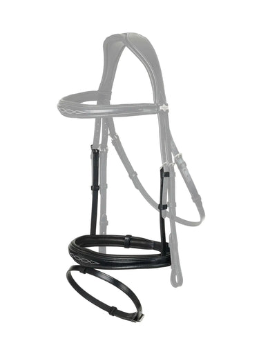 LeMieux Kudos Competition Noseband Black/ Silver| Online For Equine