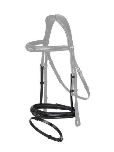 LeMieux Kudos Competition Noseband Black/ Silver| Online For Equine