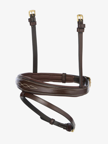 LeMieux Kudos Competition Noseband Havanna/ Brass| Online For Equine