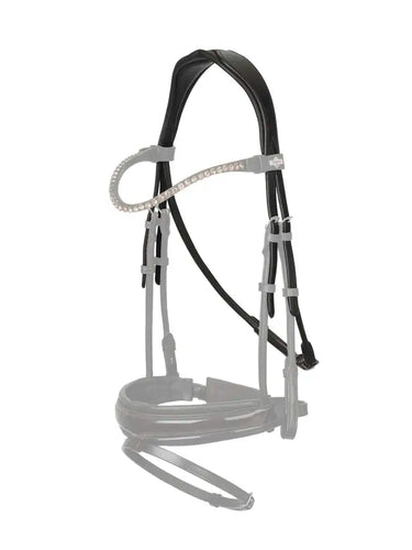 LeMieux Kudos Rolled Headpiece Brown/ Silver| Online For Equine
