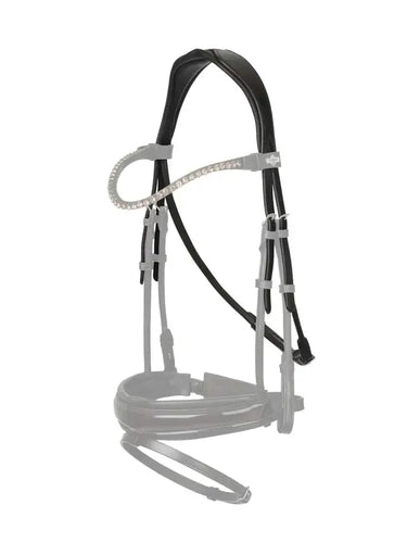 LeMieux Kudos Rolled Headpiece Brown/ Silver| Online For Equine
