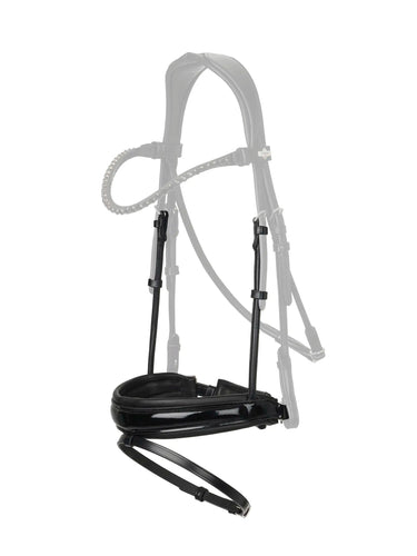 LeMieux Kudos Rolled Patent Noseband Black/ Silver| Online For Equine