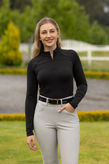 LeMieux Ladies Airflow Long Sleeve Base Layer Black| Online For Equine