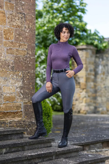 Buy LeMieux Ladies Alice Quarter Neck Zip Dove Baselayer| Online for Equine