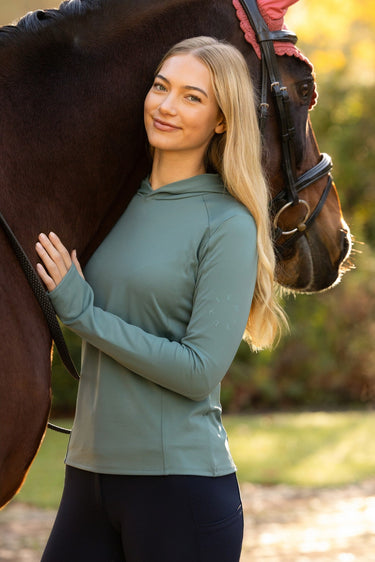 LeMieux Ladies Aloe Heidi Hooded Mid Layer Aloe| Online For Equine
