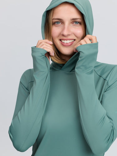 LeMieux Ladies Aloe Heidi Hooded Mid Layer Aloe| Online For Equine