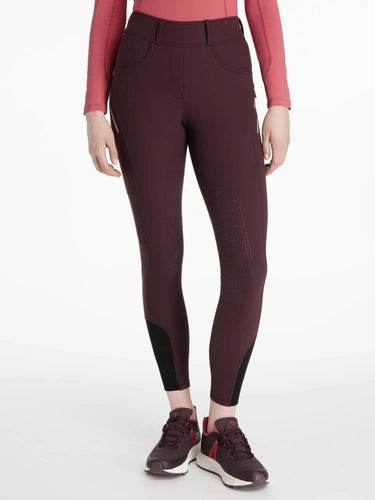 LeMieux Ladies Amy Brushed Breggings Damson| Online For Equine