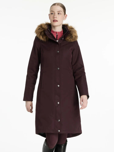 LeMieux Ladies Anya Waterproof Riding Coat Damson| Online For Equine