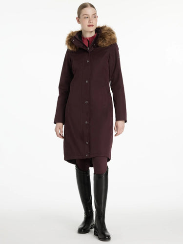 LeMieux Ladies Anya Waterproof Riding Coat Damson| Online For Equine