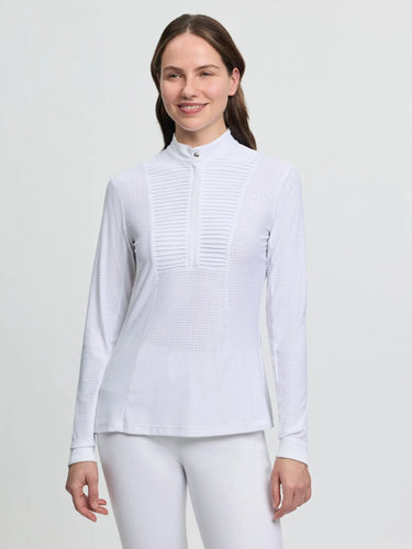 LeMieux Ladies Arielle Long Sleeve Show Shirt White| Online For Equine