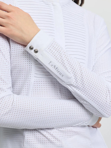 LeMieux Ladies Arielle Long Sleeve Show Shirt White| Online For Equine