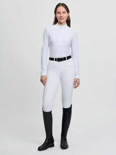 LeMieux Ladies Arielle Long Sleeve Show Shirt White| Online For Equine
