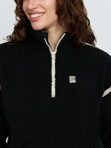 LeMieux Ladies Black Avery Teddy Quarter Zip Fleece Black| Online For Equine