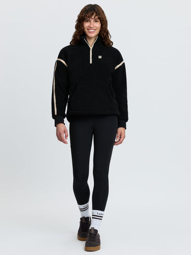 LeMieux Ladies Black Avery Teddy Quarter Zip Fleece Black| Online For Equine