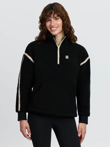 LeMieux Ladies Black Avery Teddy Quarter Zip Fleece Black| Online For Equine