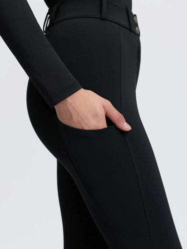 LeMieux Ladies Black Becca Half Seat Breeches Black| Online For Equine