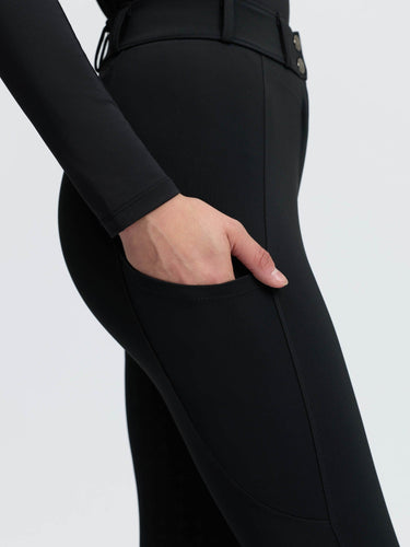 LeMieux Ladies Black Becca Half Seat Breeches Black| Online For Equine