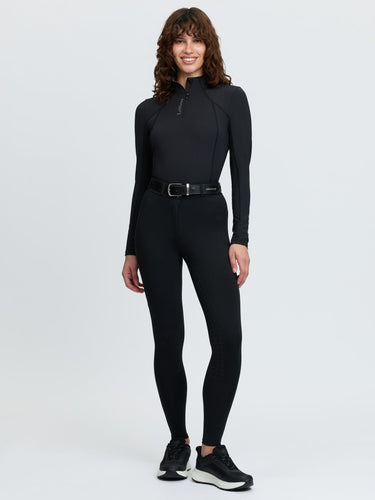 LeMieux Ladies Black Becca Half Seat Breeches Black| Online For Equine