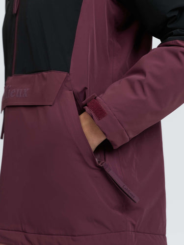LeMieux Ladies Black/Bramble Phoebe Half Zip Waterproof Anorak Black/Bramble| Online For Equine