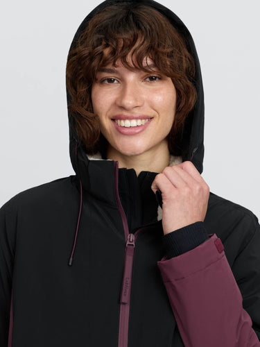LeMieux Ladies Black/Bramble Phoebe Half Zip Waterproof Anorak Black/Bramble| Online For Equine