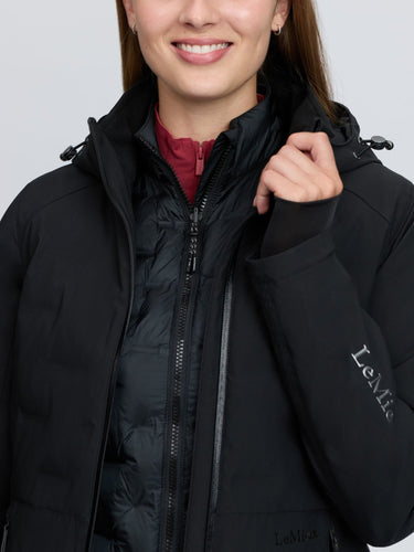 LeMieux Ladies Black Brooke 3 in 1 Waterproof Hybrid Jacket Black| Online For Equine