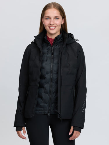 LeMieux Ladies Black Brooke 3 in 1 Waterproof Hybrid Jacket Black| Online For Equine