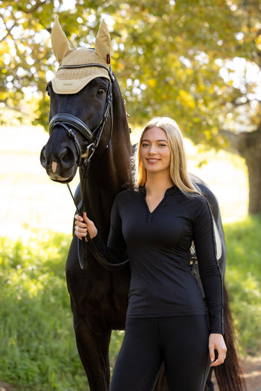 LeMieux Ladies Black Lisa Long Sleeve Base Layer Black| Online For Equine
