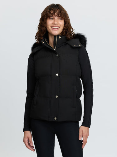 LeMieux Ladies Black Margot Hooded Gilet Black| Online For Equine