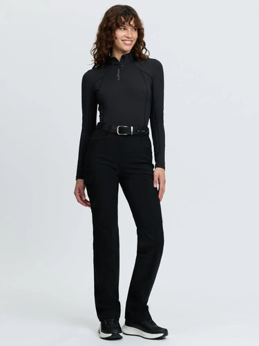LeMieux Ladies Black Stormwear Stretch Waterproof Trousers Black| Online For Equine