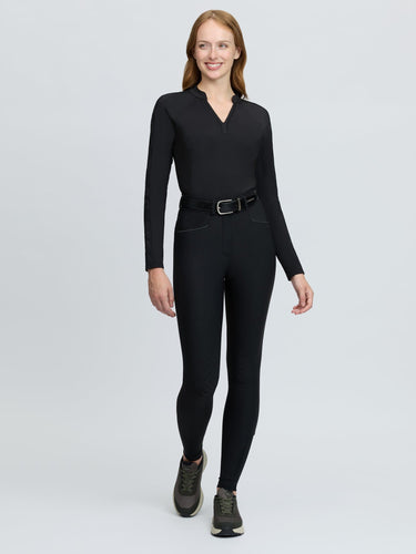 LeMieux Ladies Black Tall Isabelle Knee Grip Breeches Black| Online For Equine