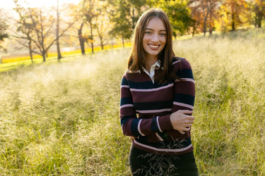 LeMieux Ladies Bramble Sloane Stripe Rugby Shirt| Online For Equine