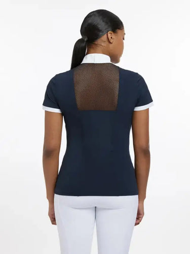 LeMieux Ladies Camille Short Sleeve Show Shirt Navy| Online For Equine
