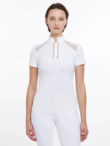 LeMieux Ladies Camille Short Sleeve Show Shirt White| Online For Equine