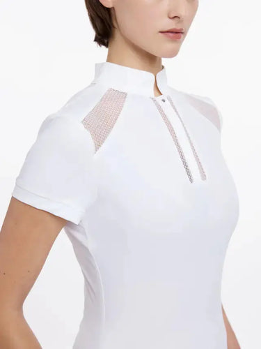 LeMieux Ladies Camille Short Sleeve Show Shirt White| Online For Equine