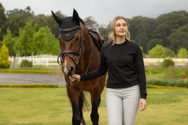 LeMieux Ladies Christina Crew Sweat Black| Online For Equine