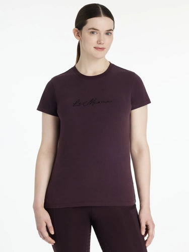 LeMieux Ladies Classique Sparkle T-shirt Damson| Online For Equine
