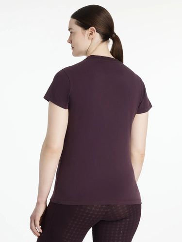 LeMieux Ladies Classique Sparkle T-shirt Damson| Online For Equine
