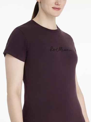 LeMieux Ladies Classique Sparkle T-shirt Damson| Online For Equine