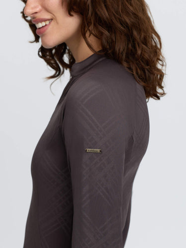 LeMieux Ladies Cocoa Heritage Check Long Sleeve Base Layer Cocoa| Online For Equine