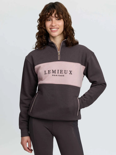 LeMieux Ladies Cocoa Heritage Quarter Zip Sweat Cocoa| Online For Equine