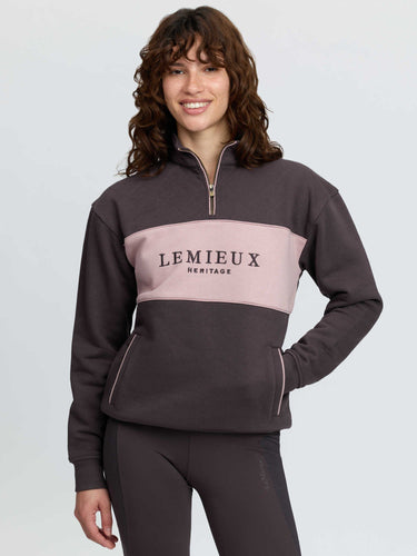 LeMieux Ladies Cocoa Heritage Quarter Zip Sweat Cocoa| Online For Equine