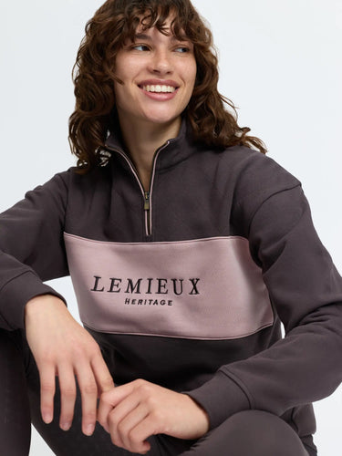 LeMieux Ladies Cocoa Heritage Quarter Zip Sweat Cocoa| Online For Equine