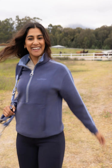 LeMieux Ladies Connie Half Zip Sweat Shadow| Online For Equine
