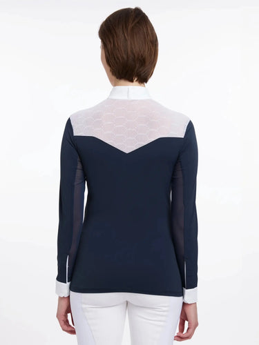 LeMieux Ladies Emily Long Sleeve Show Shirt Navy| Online For Equine
