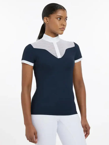 LeMieux Ladies Emily Short Sleeve Show Shirt Navy| Online For Equine