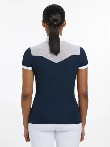 LeMieux Ladies Emily Short Sleeve Show Shirt Navy| Online For Equine