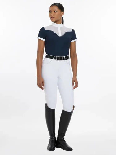 LeMieux Ladies Emily Short Sleeve Show Shirt Navy| Online For Equine
