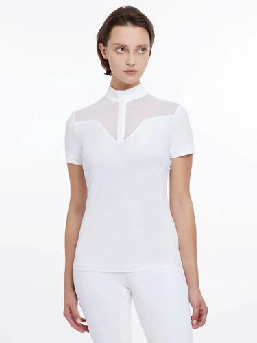 LeMieux Ladies Emily Short Sleeve Show Shirt White| Online For Equine