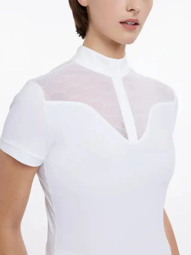 LeMieux Ladies Emily Short Sleeve Show Shirt White| Online For Equine