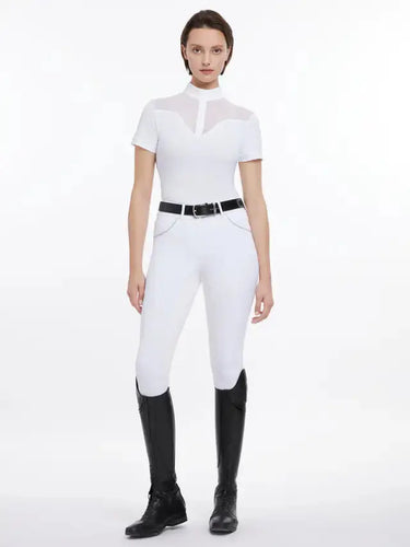 LeMieux Ladies Emily Short Sleeve Show Shirt White| Online For Equine